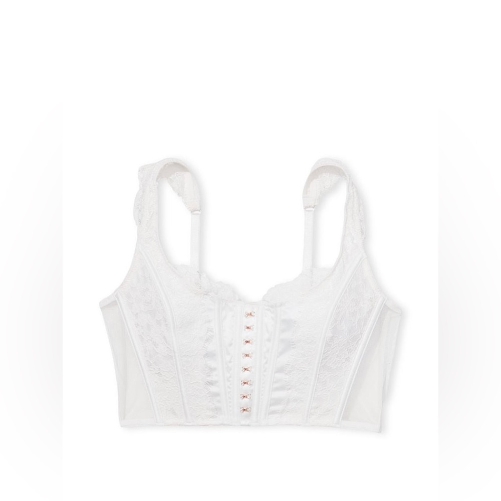 Victoria's Secret White Corset Bustier, M